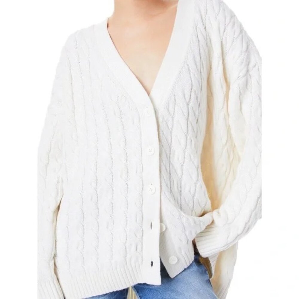 Alice + Olivia Bradford Cable Knit Cardigan Sweater